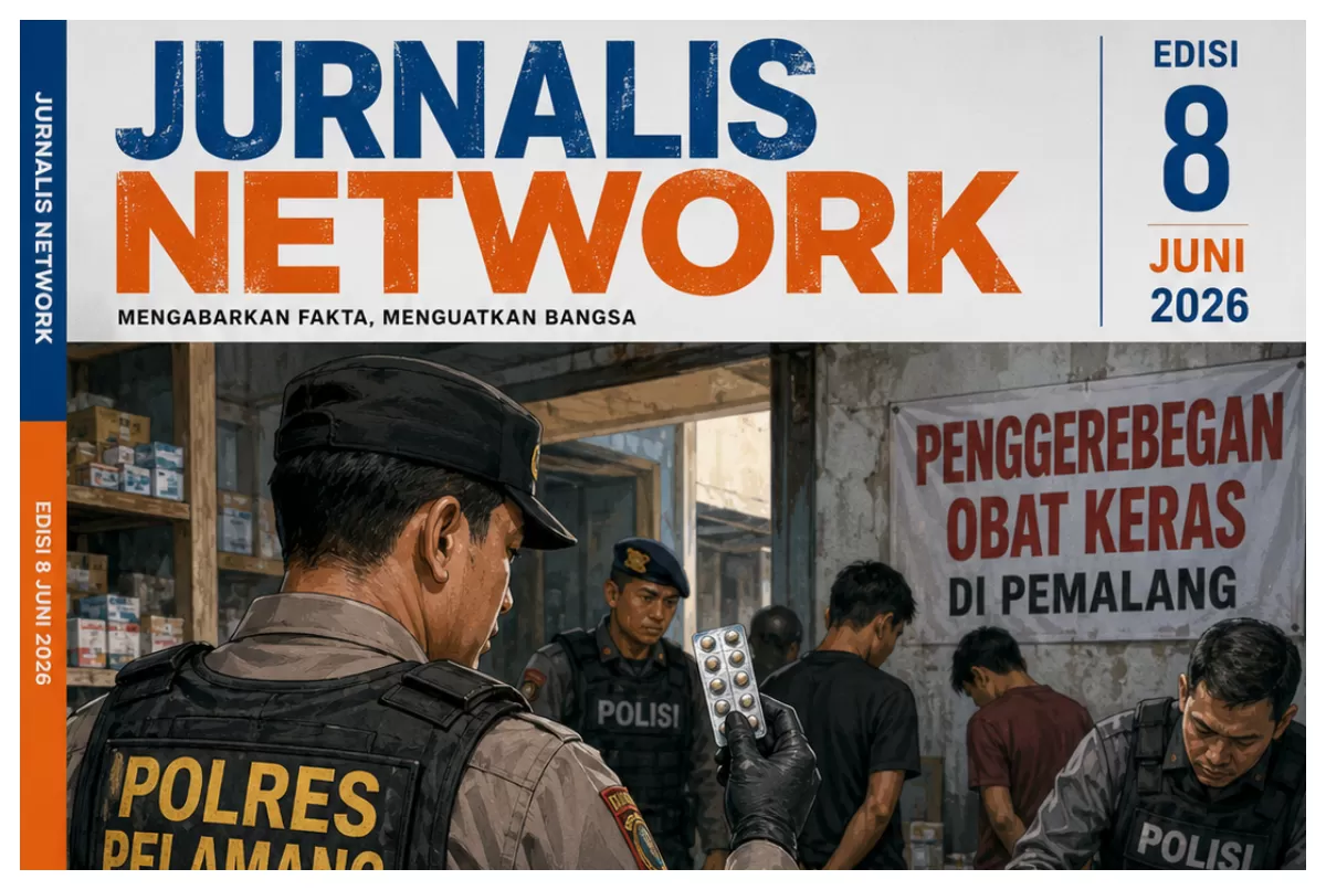 Gambar ilustrasi Suasana Penggerebekan (AI/AGUS R)