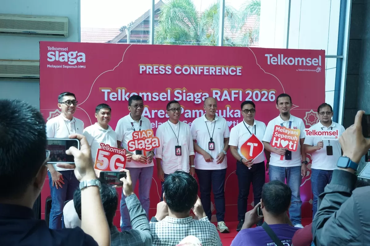 Menyambut Ramadan dan Idulfitri (RAFI) 2026, Telkomsel Area Pamasuka(Papua Maluku Sulawesi Kalimatan) menegaskan komitmen &ldquo;Melayani Sepenuh Hati&rdquo; agar pelanggan bisa Jalani Ramadan Sepenuh Hati (Humas Telkomsel)