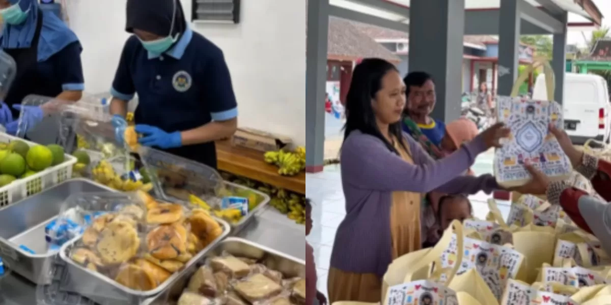 Menyoroti viralnya menu MBG yang disajikan SPPG di Blora, Jawa Tengah dengan cara dibagikan sekaligus untuk 3 hari ke depan. (Instagram.com/@depokhariini)