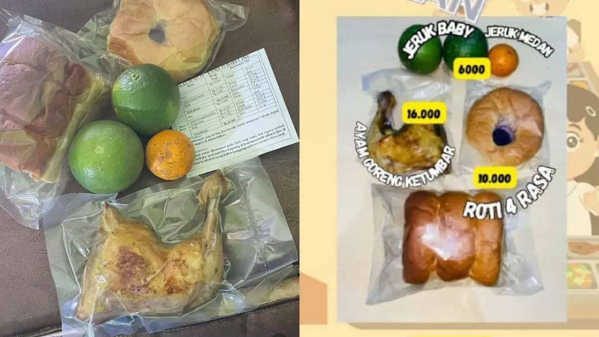 Menu MBG rapel 4 hari di Pakem, Sleman yang menuai sorotan warganet. (Instagram/merapi_uncover - sppg.harjobinangun.pakem03)