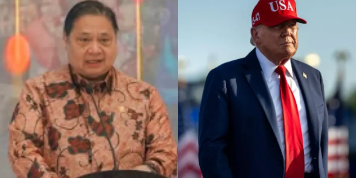 Menyoroti penerapan work from home (WFH) yang akan diterapkan RI usai Lebaran 2026 hingga sejarah krisis energi global. (Instagram.com / @airlanggahartarto_official - @realdonaldtrump)