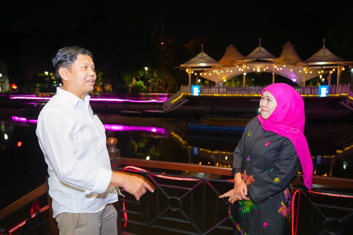 Gubernur Jatim Khofifah Indar Parawansa, menerima audiensi Dirut Perum Perhutani Tio Handoko di Kawasan Gedung Negara Grahadi, Surabaya. (Ist)