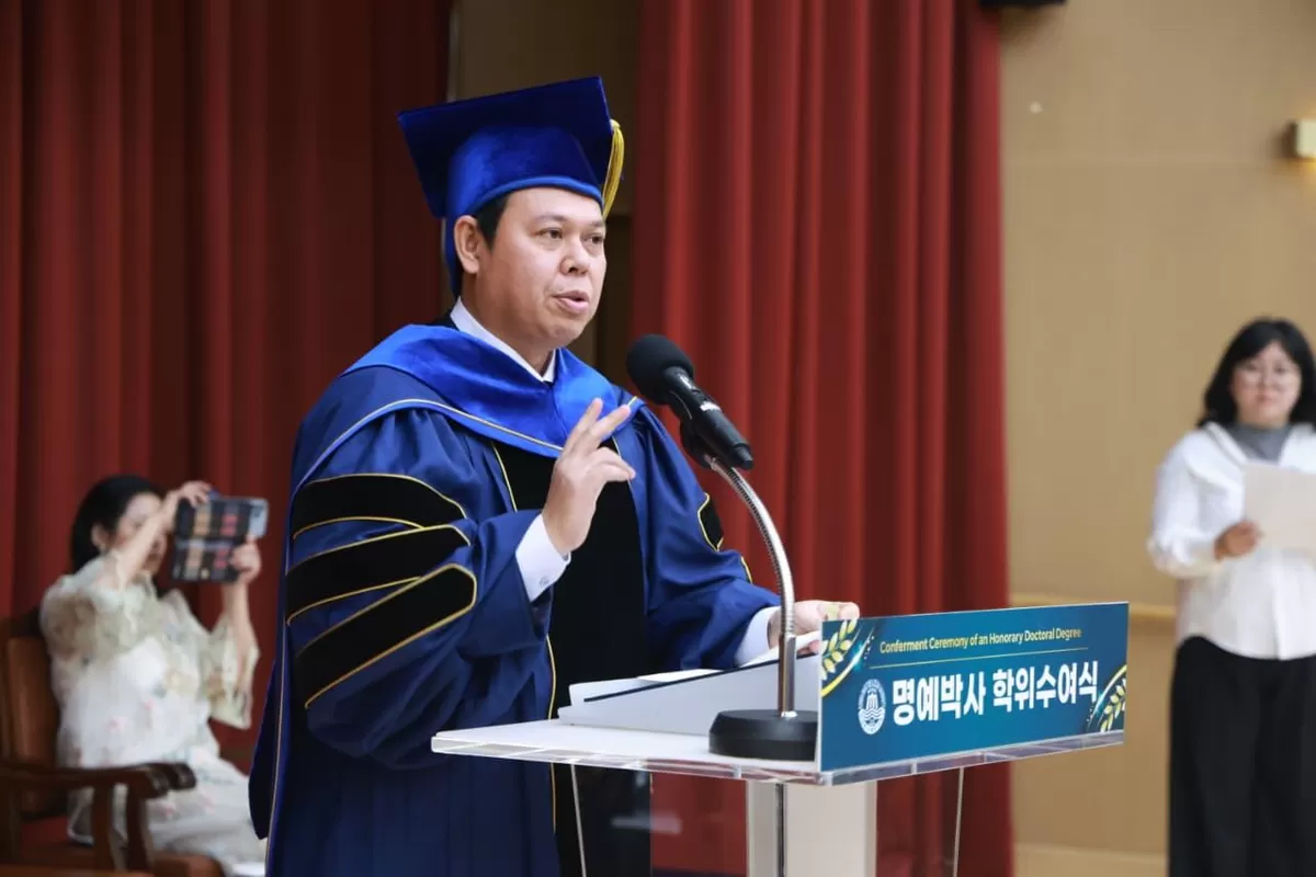 Ketua DPD RI Sultan B Najamudin Dianugerahi Doktor Honoris  Causa oleh Korea Maritime & Ocean University (KMOU) (Foto/Ist) 