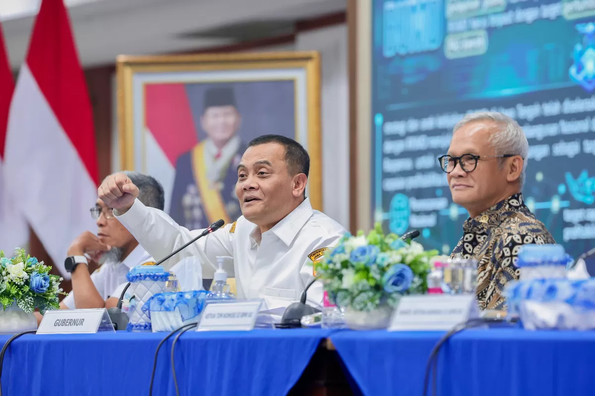 Pemprov Jateng saat menerima kunjungan kerja spesifik Komisi II DPR RI di Gedung Gradhika Bhakti Praja, Semarang, Rabu (1/4/2026).