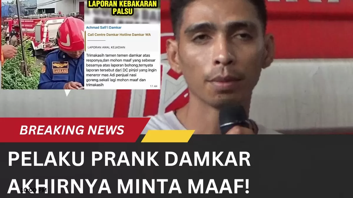 Bonaventura Soa alias Fenando, debt collector (DC) pinjaman online, pelaku prank Damkar Kota Semarang yang minta maaf.