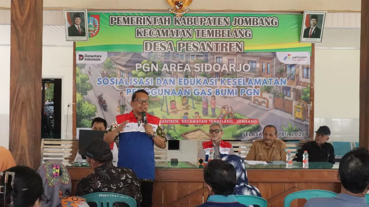 PGN saat sosialisasi dan edukasi di Balai Kelurahan Pesantren, Kecamatan Tembelang, Kabupaten Jombang (PGN)