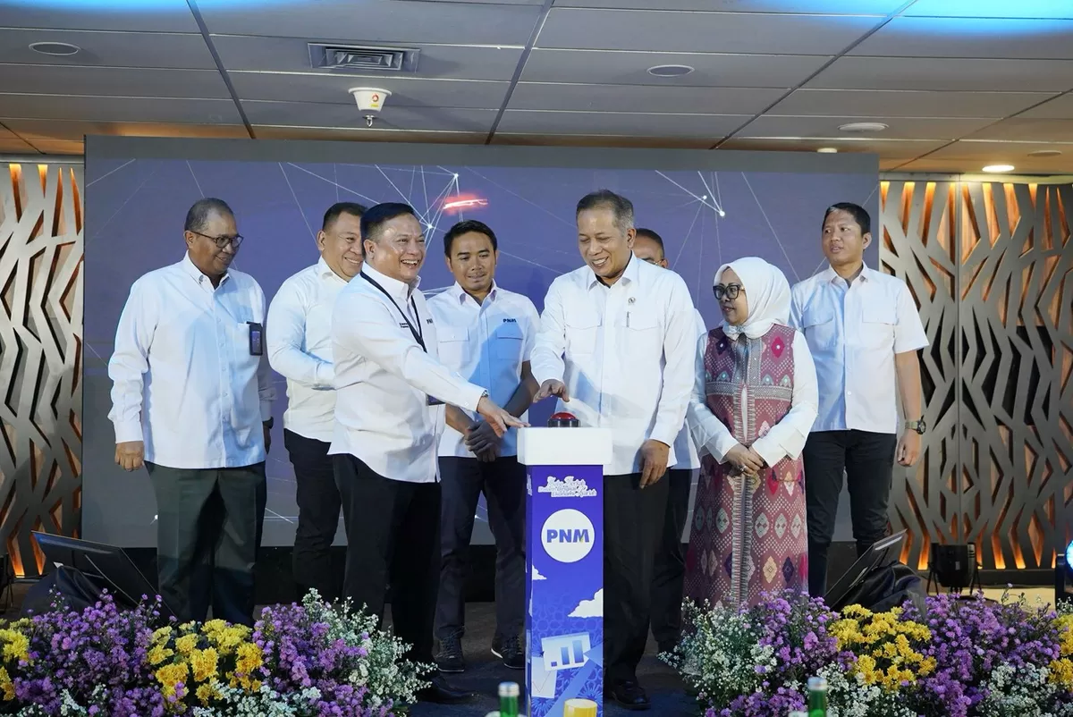 peluncuran program Mba Maya yang digagas PNM bersama Masyarakat Ekonomi Syariah untuk memperkuat pemberdayaan usaha emak-emak prasejahtera berbasis ekonomi syariah. (PNM)