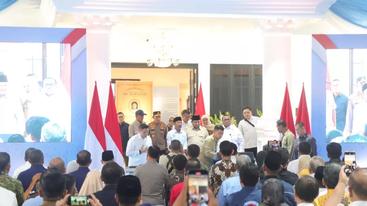 Presiden Prabowo Subianto meresmikan musium Marsinah dan Rumah Singgah di Nganjuk, Jawa Timur.(Foto/Ist)    