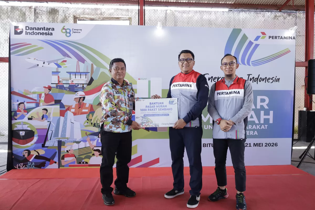 Masyarakat pra sejahtera di Kecamatan Maesa, Kota Bitung menikmati pasar murah (Ist)