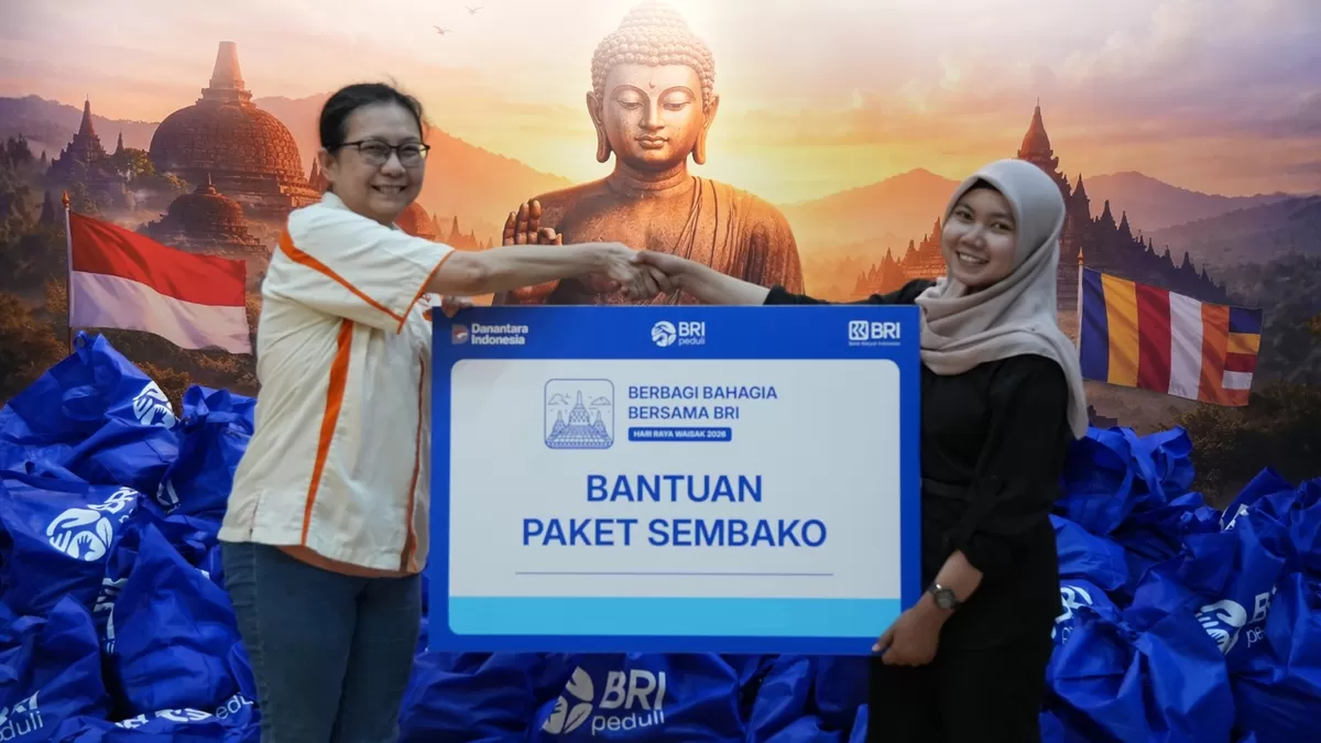 Peringati Waisak 2026, BRI salurkan 1.000 paket sembako bagi umat Buddha di dua vihara Jakarta melalui program BRI Peduli.
