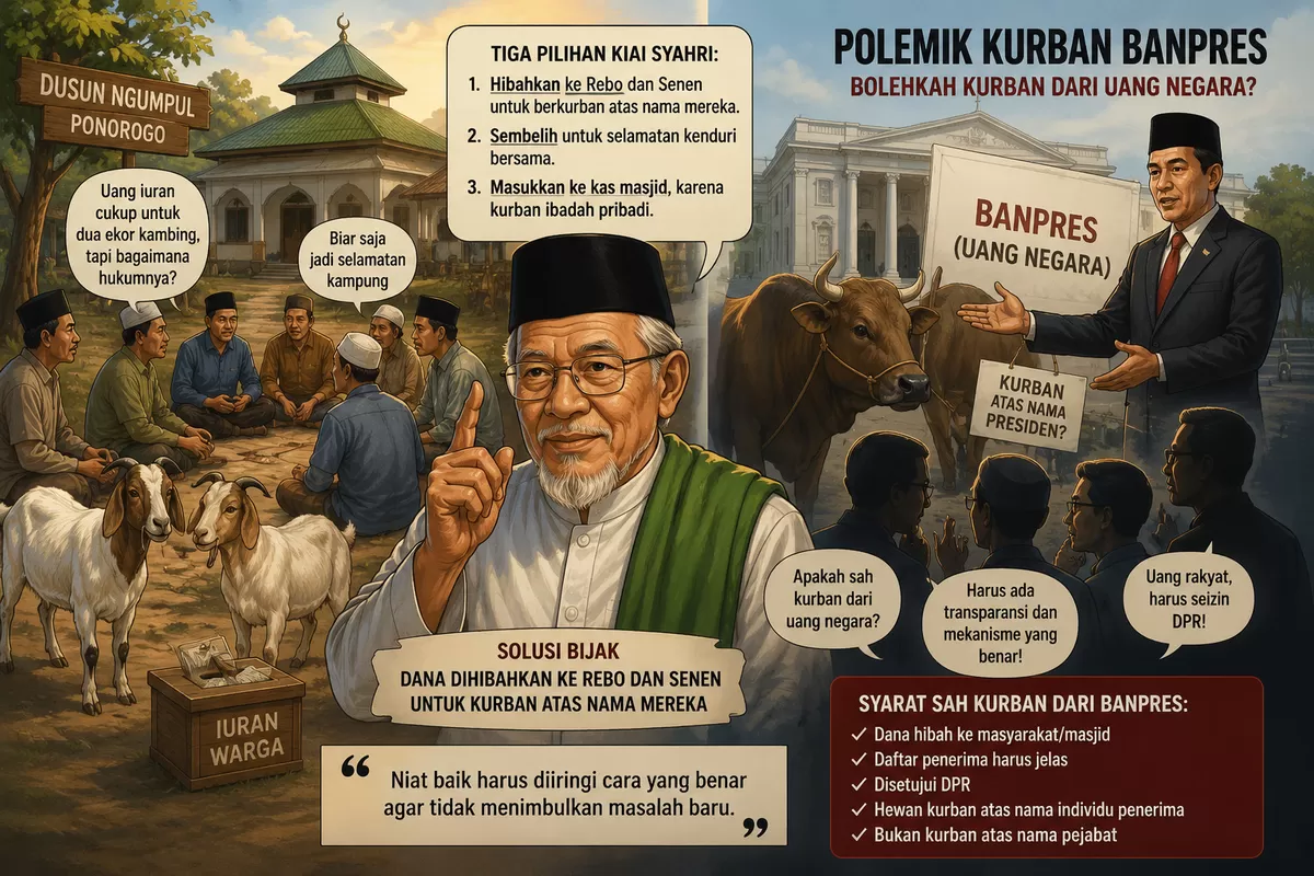 Ilustrasi Sapi Banpres. (gambar dibuat oleh AI)