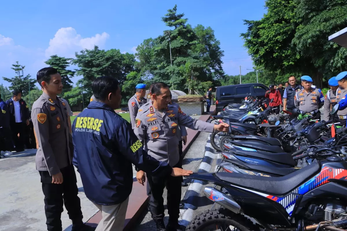 Polda Lampung berhasil mengungkapkan puluhan kasus kejahatan jalanan dan mengamankan barang bukti dan tersangka.(Foto/Ist)