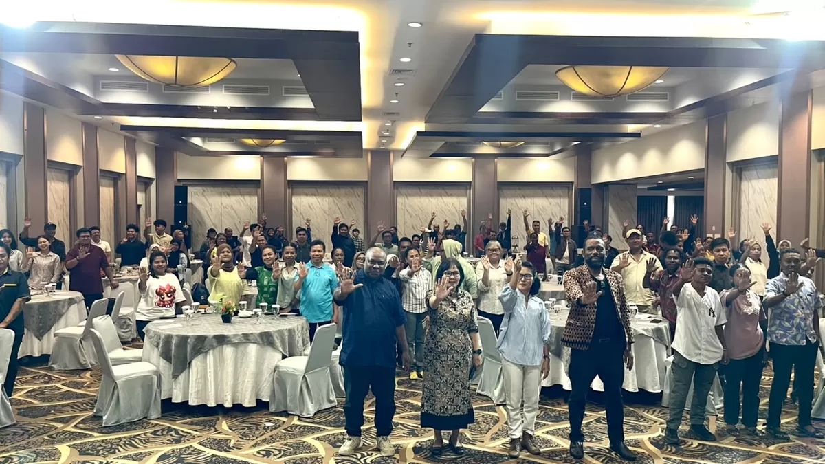 Sosialisasi Pencegahan dan Penanggulangan HIV AIDS dan TBC bagi jurnalis di Hotel Grand Abe Abepura Kota Jayapura (Istimewa)