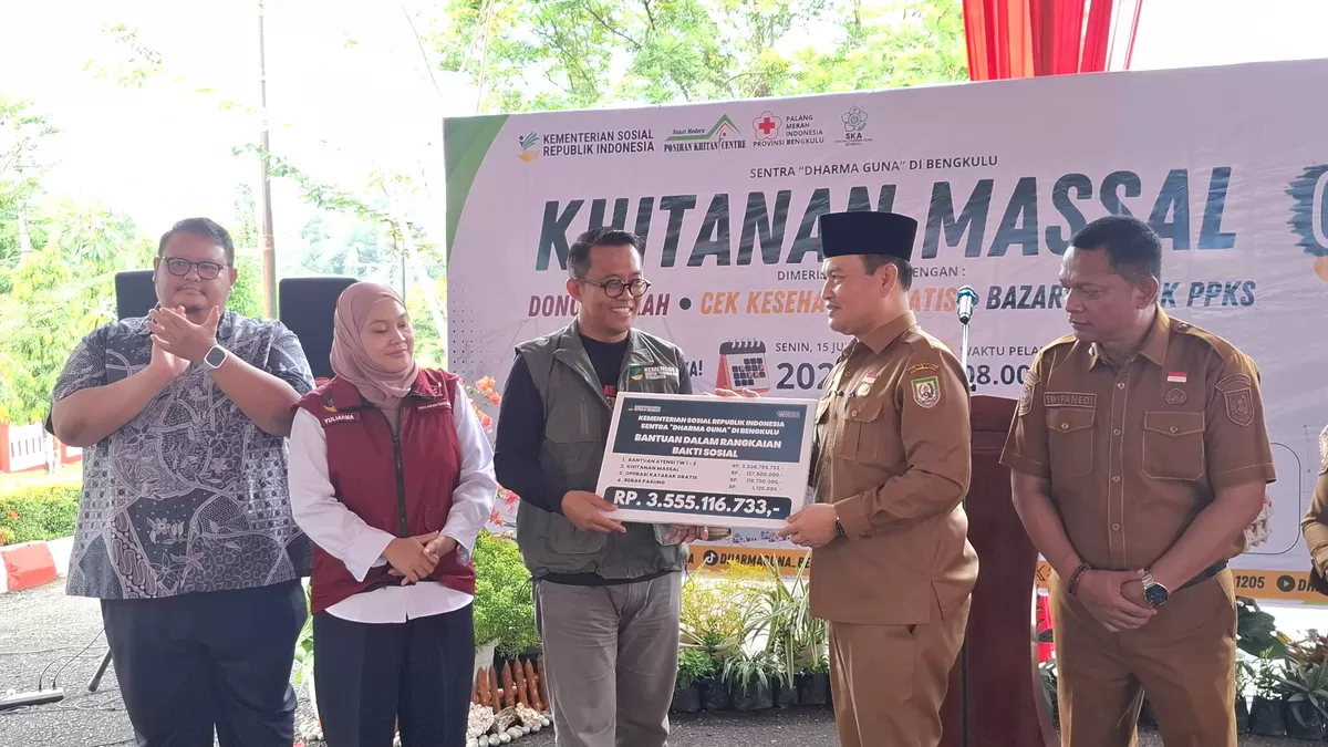 Pemprov Bengkulu apresiasi UPT Kemensos salurkan bantuan di Bengkuli Rp 3.5  milair. (Foto/Ist)
