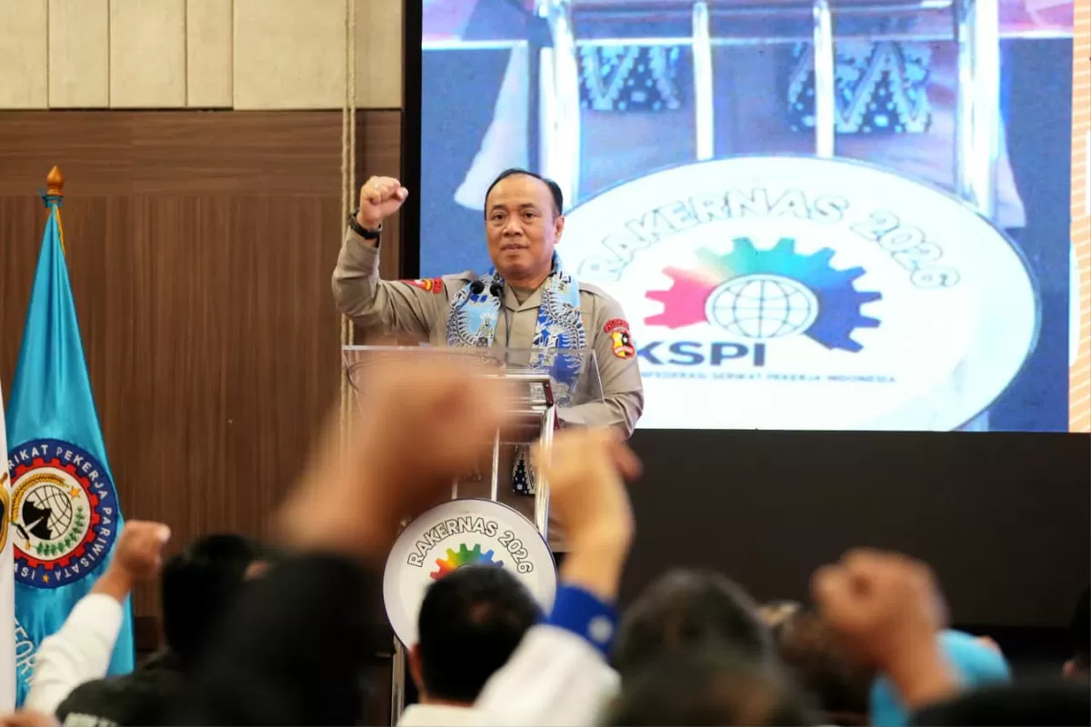 Wakapolri menghadiri Rakernas KSPI di Jakarta. (Foto/Ist)