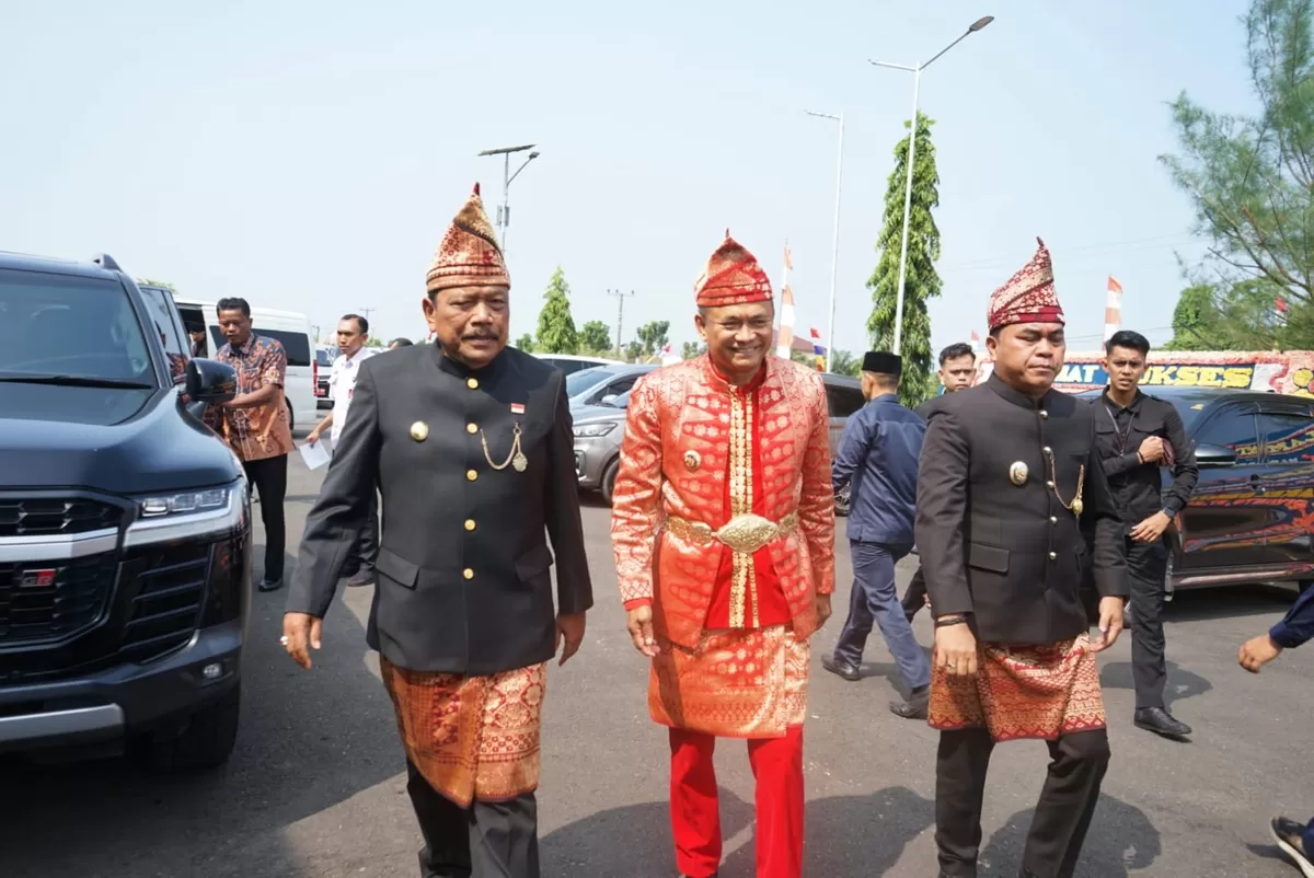 Wagub Bengkulu Mian didampingi Bupati Benteng. Rachmatv Riyanto menghaditi punca HUT  Kabupaten Benteng ke-13  tahun 2026. (Foto/Ist)