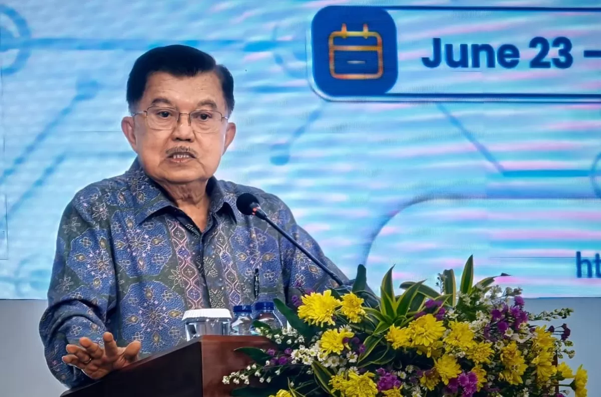 JK menjadi keynote speaker pada International Seminar and The 15th Annual General Meeting di Kampus Universitas Islam Negeri (UIN) Syarif Hidayatullah Jakarta, Ciputat, Tangerang Selatan,Rabu (24/6). 