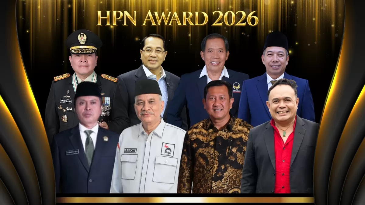 Delapan tokoh nasional dan daerah menerima penghargaan HPN Award 2026 yang digagas Berlian Organizer.