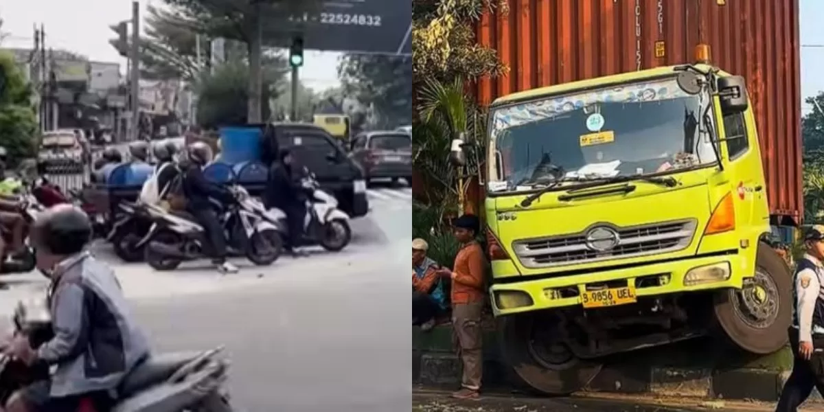 Menyoroti fakta terkini ihwal insiden kecelakaan yang melibatkan truk wing box di kawasan Simpang Unisma, Bekasi, pada Senin, 29 Juni 2026. (Instagram.com/@infobekasi)