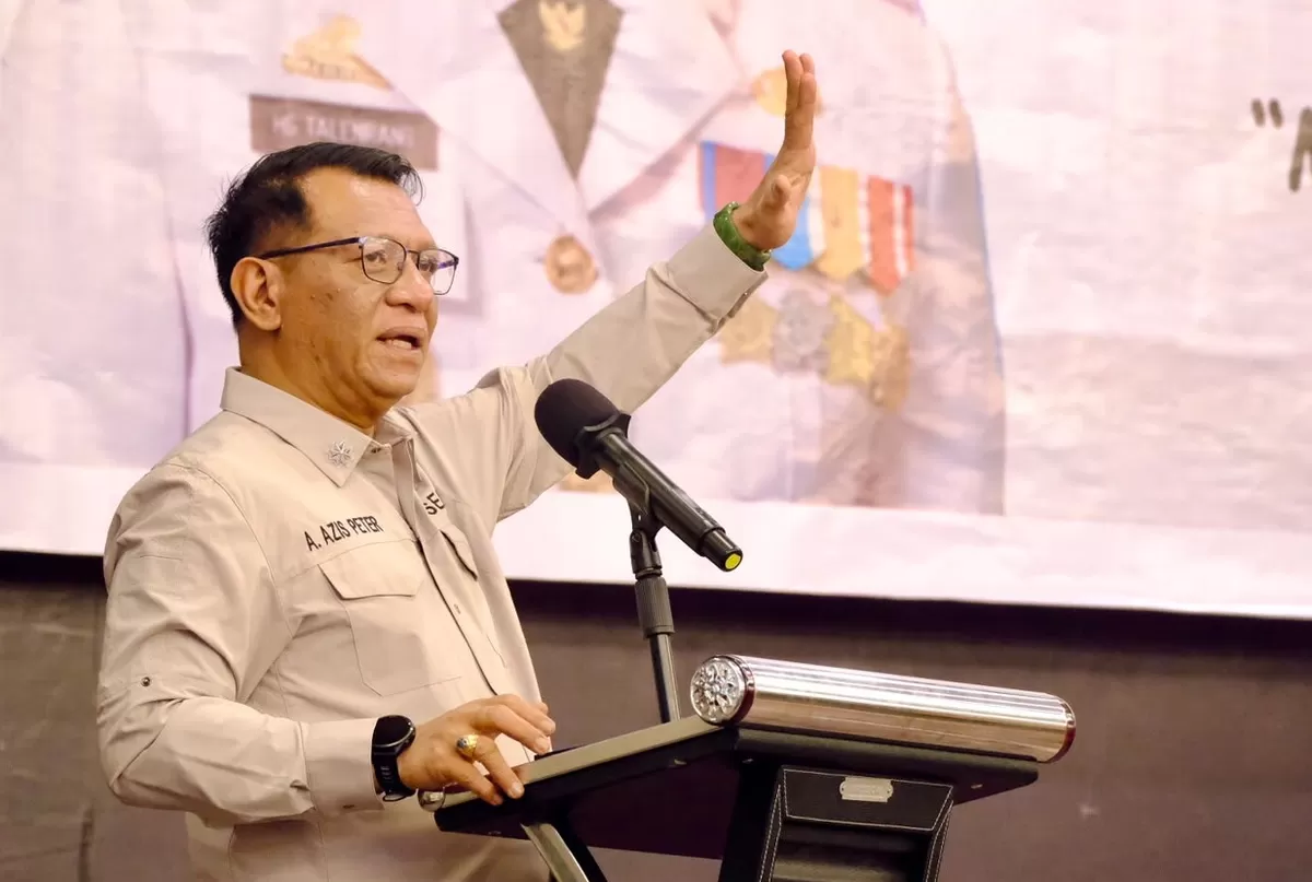 Sekretaris Daerah Kabupaten Gowa, Andy Azis pada sosialisasi Anti Korupsi bertema 