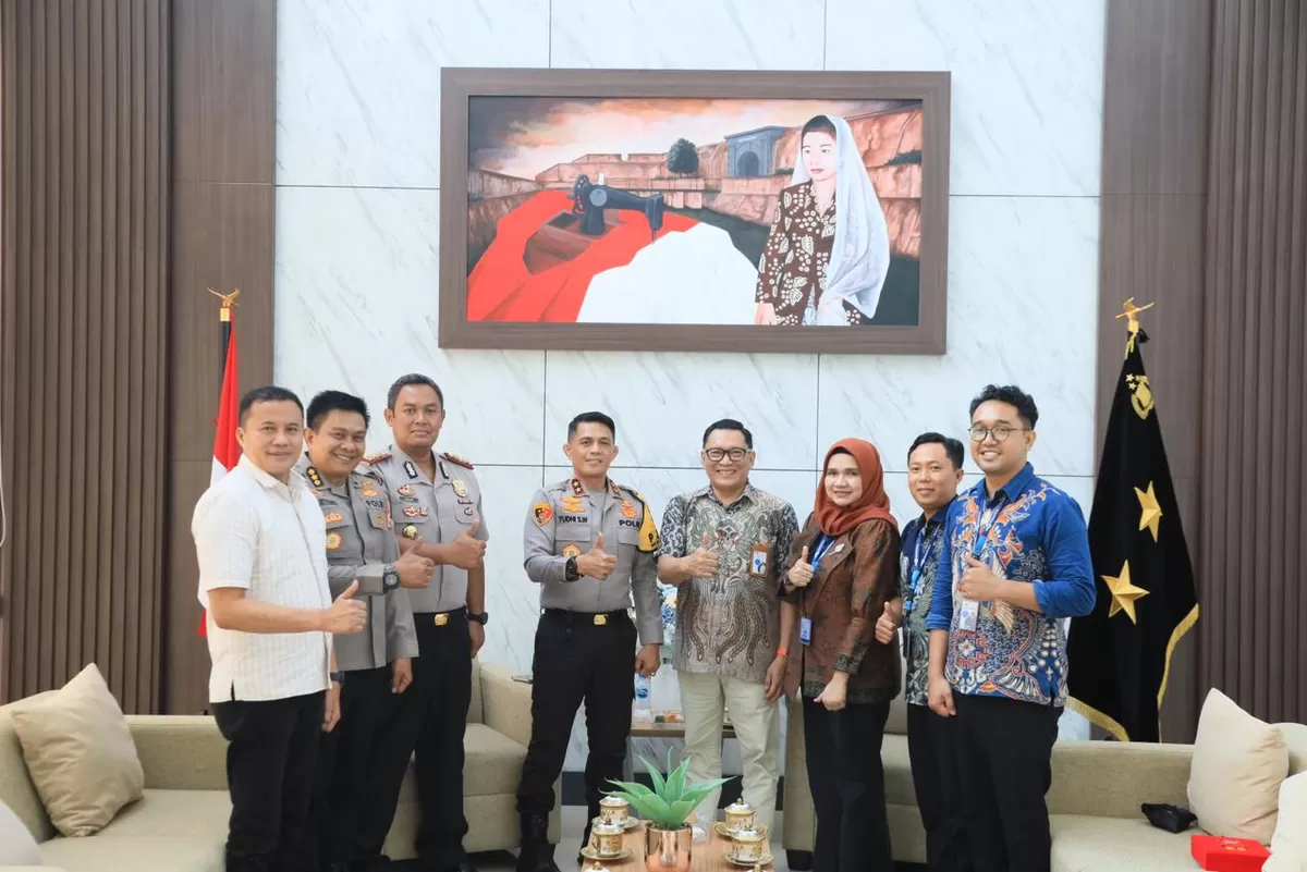 Kapokda Bengkiulu Irjen Pol  Rudi menerima audensi TVRI  Bengkulu (Foto/Ist)