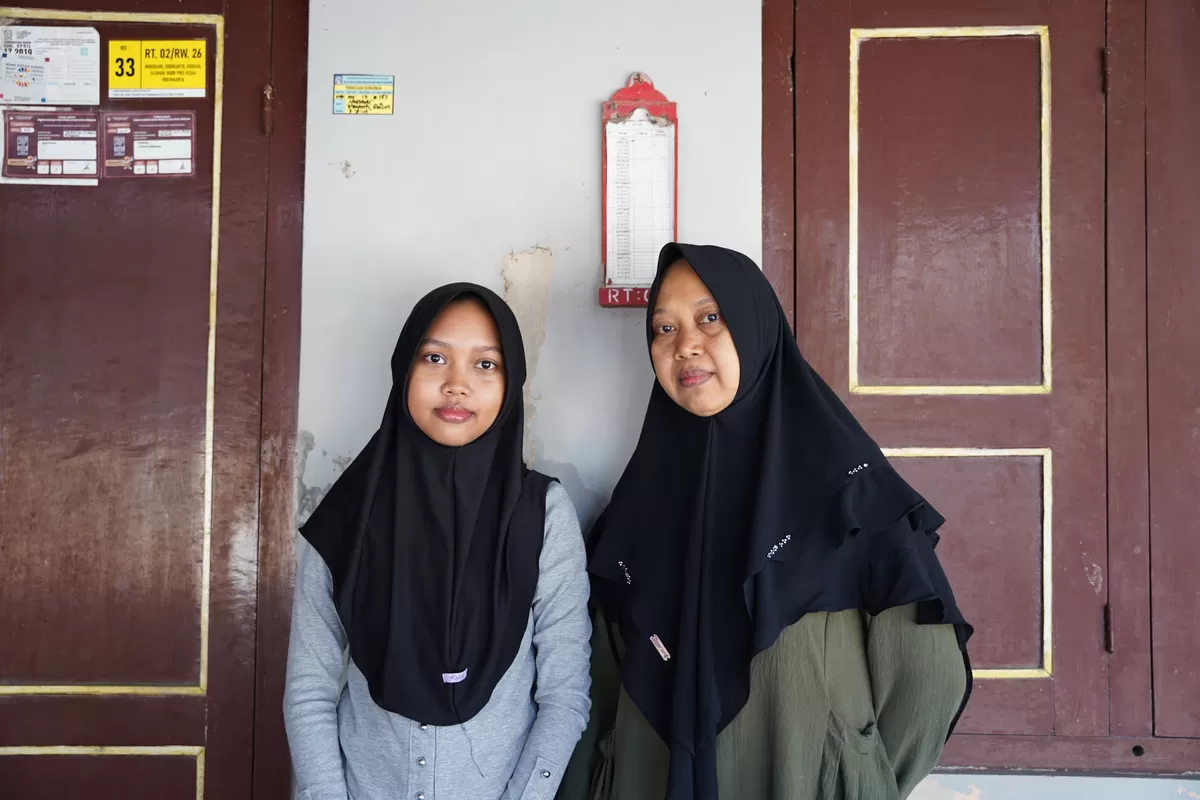 Salma bersama Riyanti ibunda tercinta dok. Humas UGM