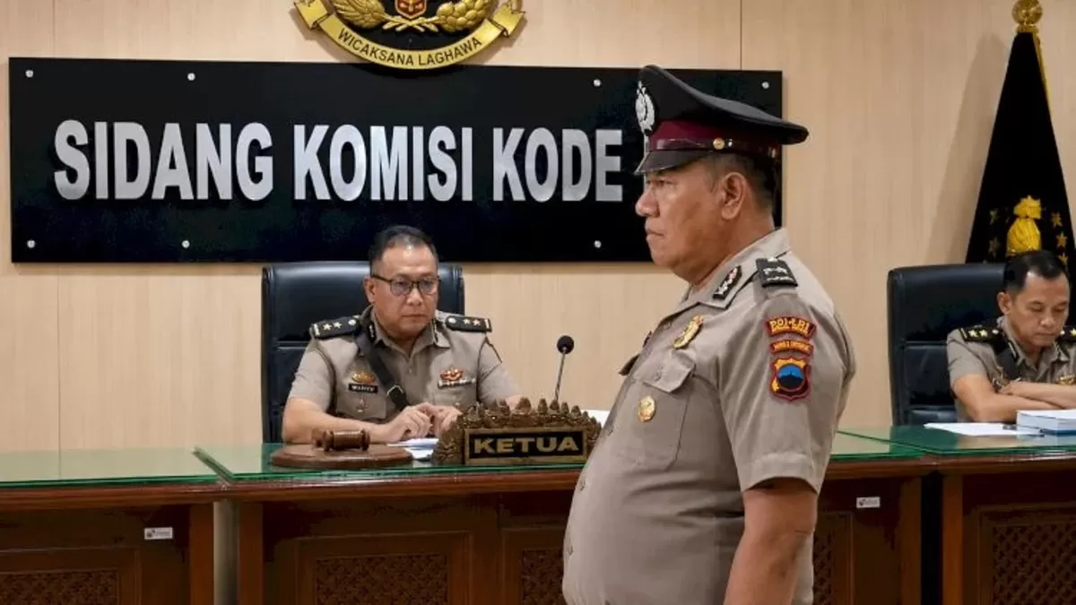 Aiptu Nuridin resmi dipecat oleh hakim dalam sidang komisi kode etik Polda Jateng. (ist)