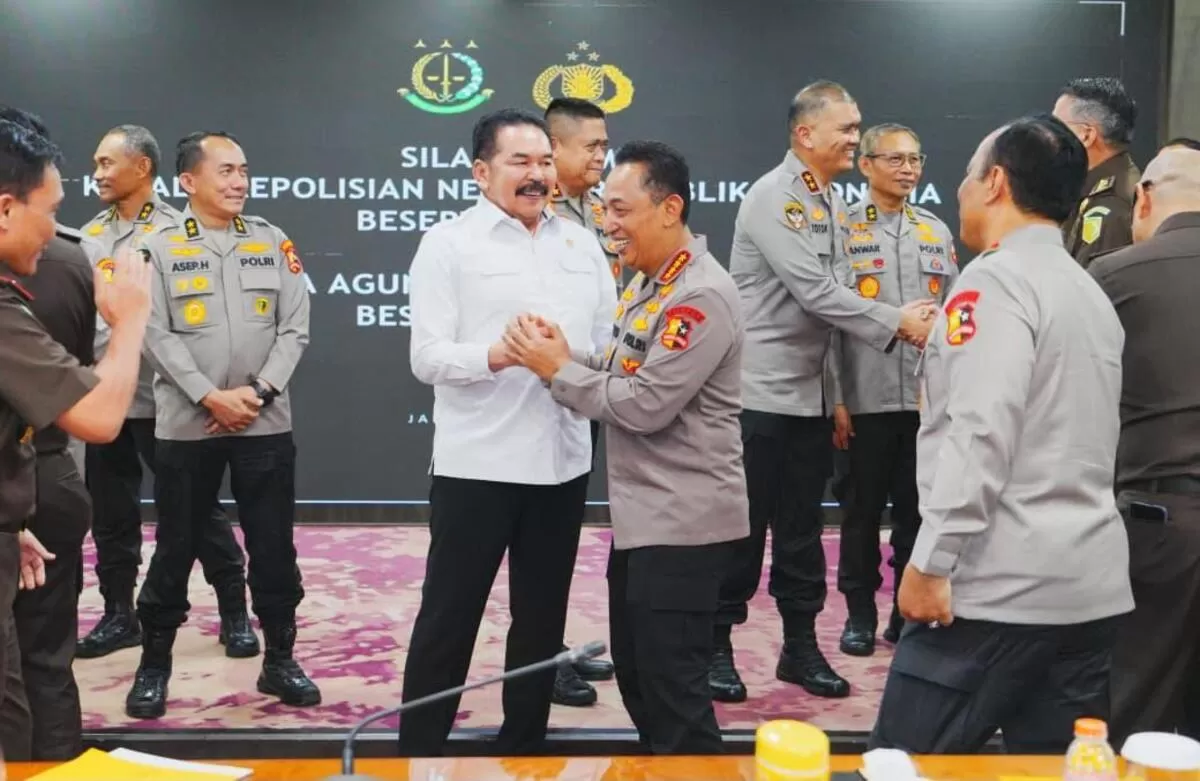 Kapolri dan Kejaksaan Agung perkuat sinergi untuk penegakan hukum.(Foto/Ist) 