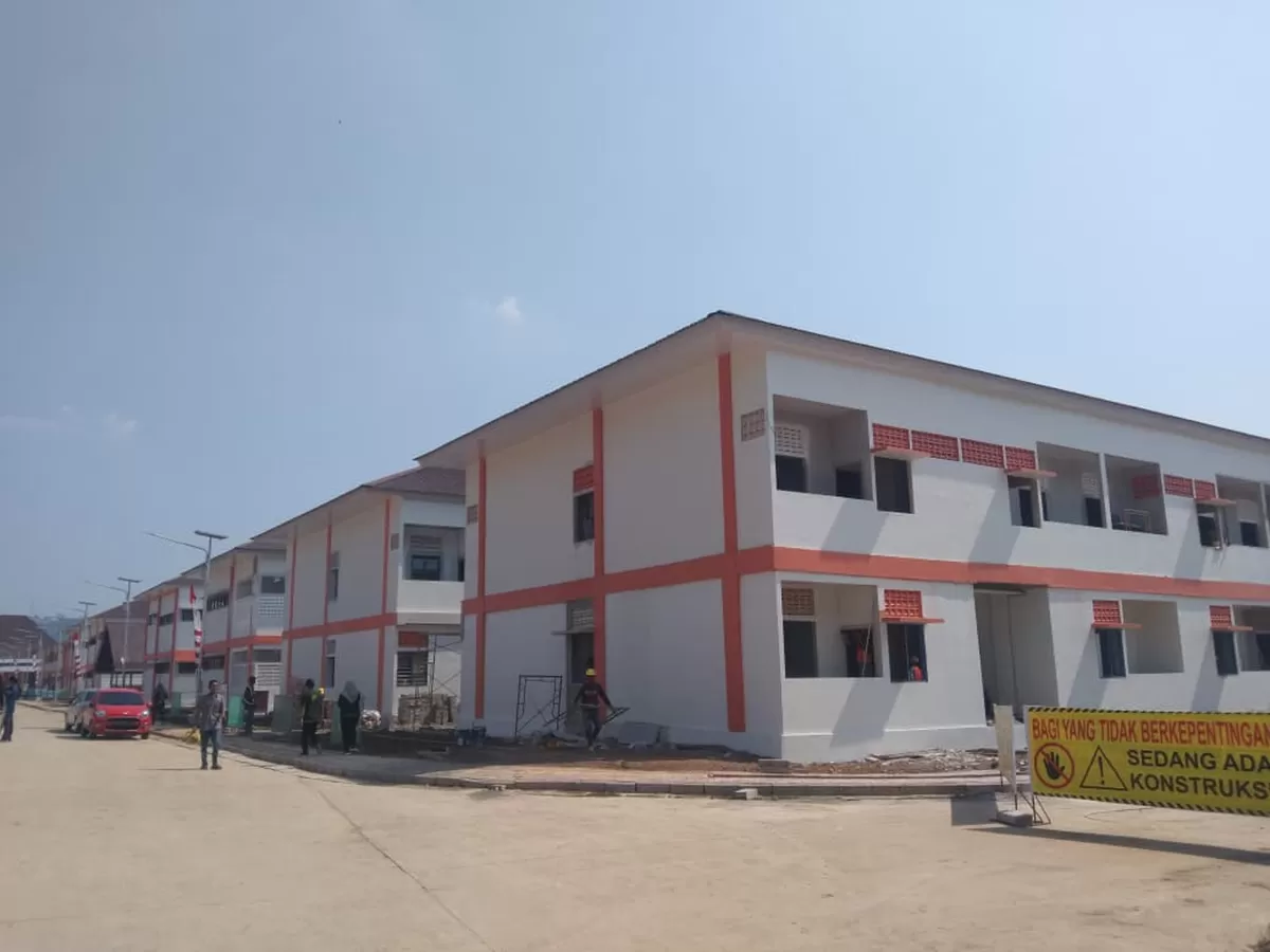 Gedung baru Sekolah Rakyat Terintegrasi 45 Semarang yang telah ampung 99 persen berlokasi di Rowosari, Tembalang Kota Semarang. (SP/Gregorius Steven)