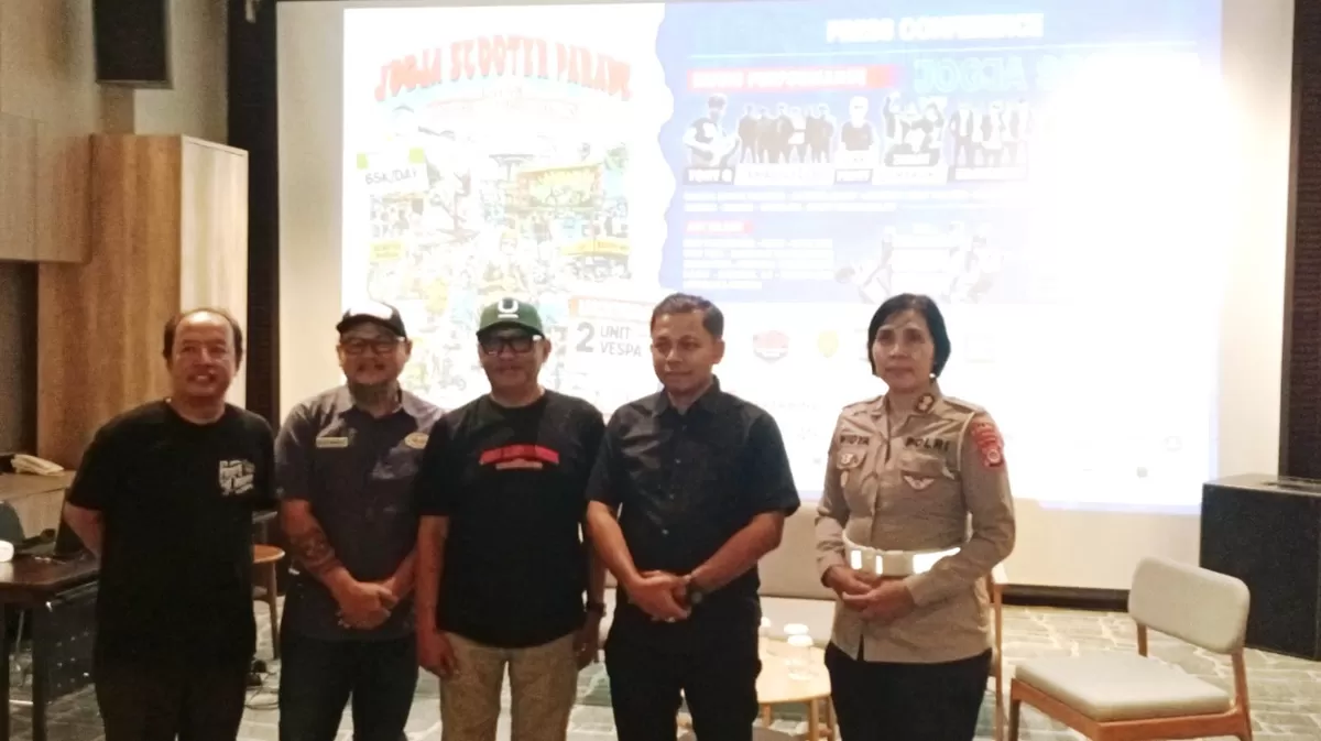 Ketua Pelaksana JSP 2026 Cahya Wijayono, Kasubdit Kamsel Polda DIY AKBP Widya Mustika Ningrum, Ketua IMI Jogja KPH Purbodiningrat berfoto bersama SP.news/Philipus Anton 