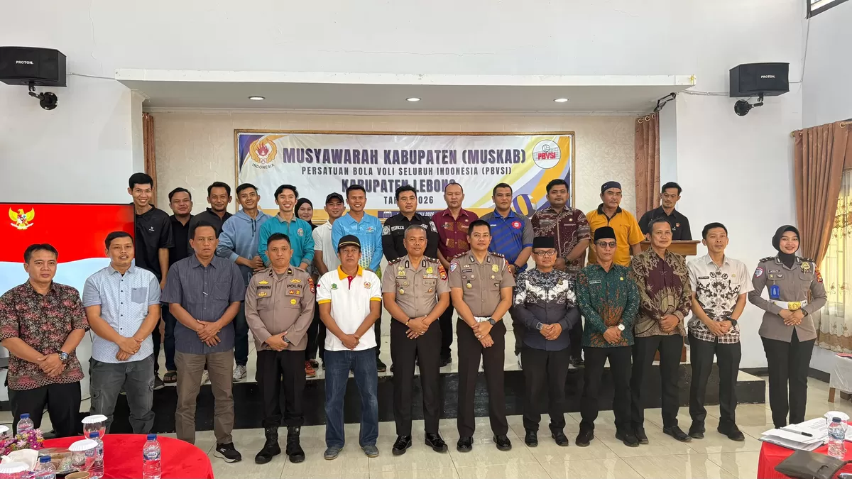 PBVSI Kabupaten Lwbong gelar Muskab perdana untuk mantapkan organisasi dan menjaring atlet berprestasi hadapi Porporxv Bengkullu.(Foto/Ist)