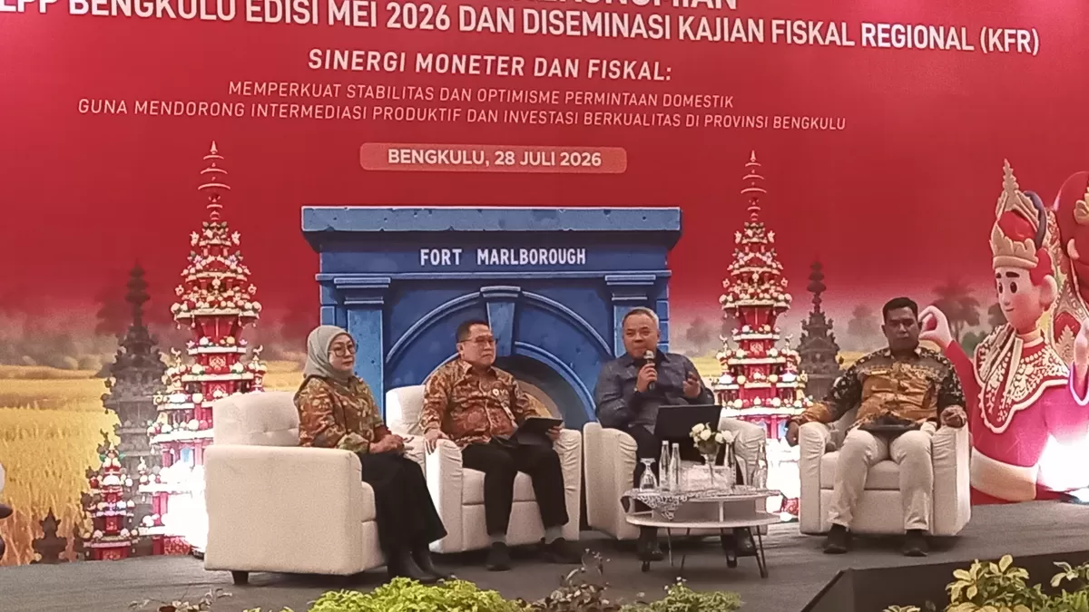 Bank Indonesia Pwk Bengkulu menggelar sarasehan untuk memperkuat piskal dan investasi guna menjaga kestabilan ekonomi. (Foto SP/Usmin)