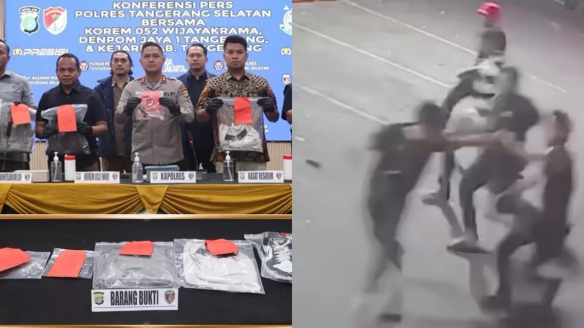 Kasus pengeroyokan dan penusukan prajurit TNI AD di Tangerang karena cekcok antrean sate taichan. (Instagram/reskrim.tangsel)