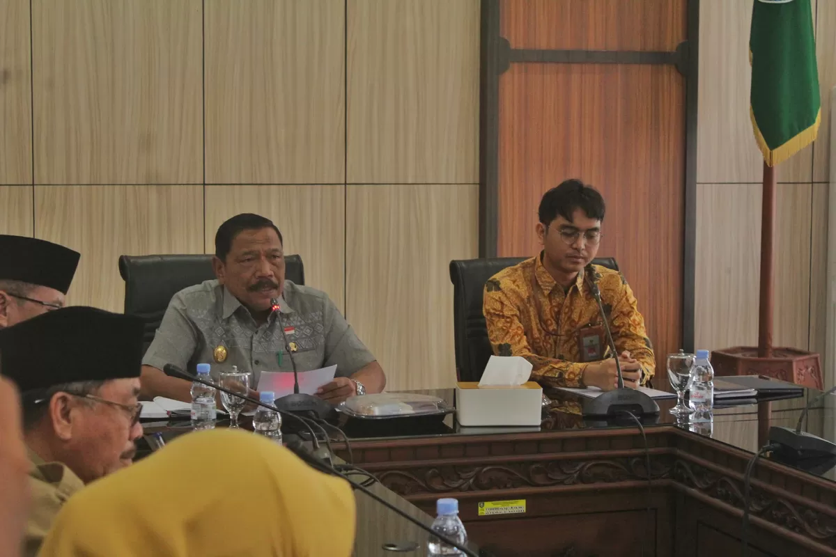 Wagub Mian rapat bersama BPK RI terkait psmeriksaan keuangan .(Foto/Ist)