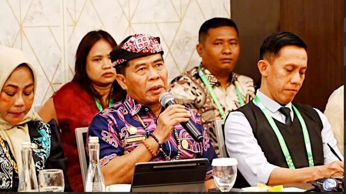 Gubernur Kaltara Dr. H. Zainal Arifin Paliwang, SH, M.Hum mempromosikan komoditas unggulan Kaltara di Rakornas APINDO XXXV di Hotel Claro Makassar. (Ist)