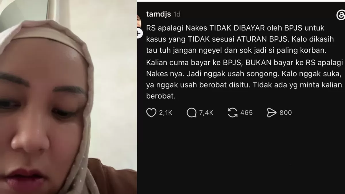 Permintaan maaf dokter Tamara Jasmine usai komentar mengenai pasien BPJS. (Threads/tamdjs)