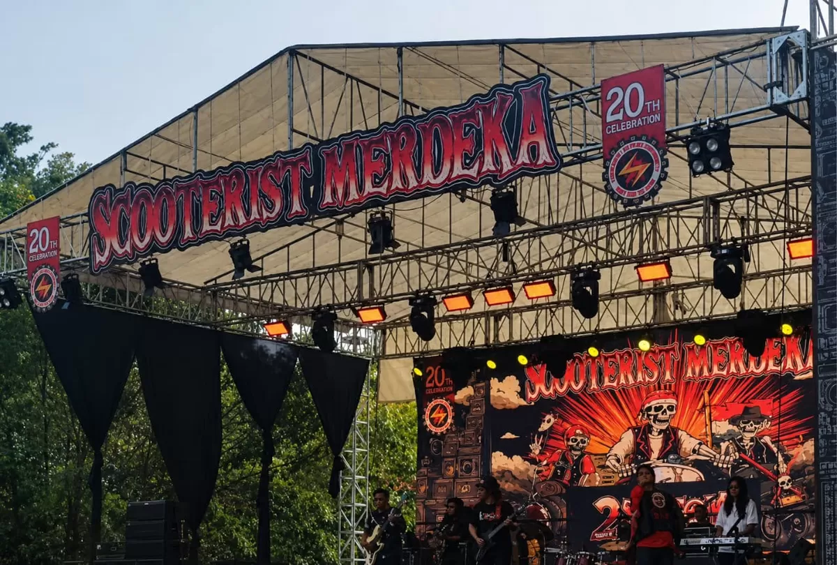 Scooterist Extreme Community Rayakan 20 Tahun Eksistensi Perkuat Lintas Komunitas.(Foti/Ist(