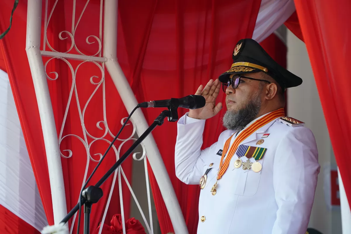 Gubernur Bebgkulu, Helmi Hasan jadi inspektur upacara HUT Kemerdekaan RI ke-81 tahun 2026 di Balai Raya Senarak Bengkulu (Foto/Ist)