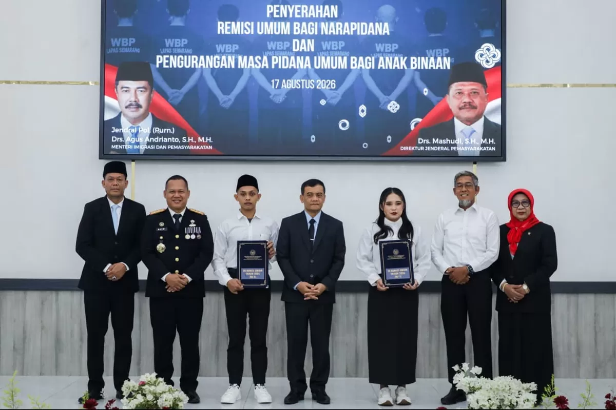 Sebanyak 9.551 warga binaan di Jateng mendapat remisi HUT RI ke-81. Sebanyak 254 napi langsung bebas setelah mendapat Remisi Umum II.