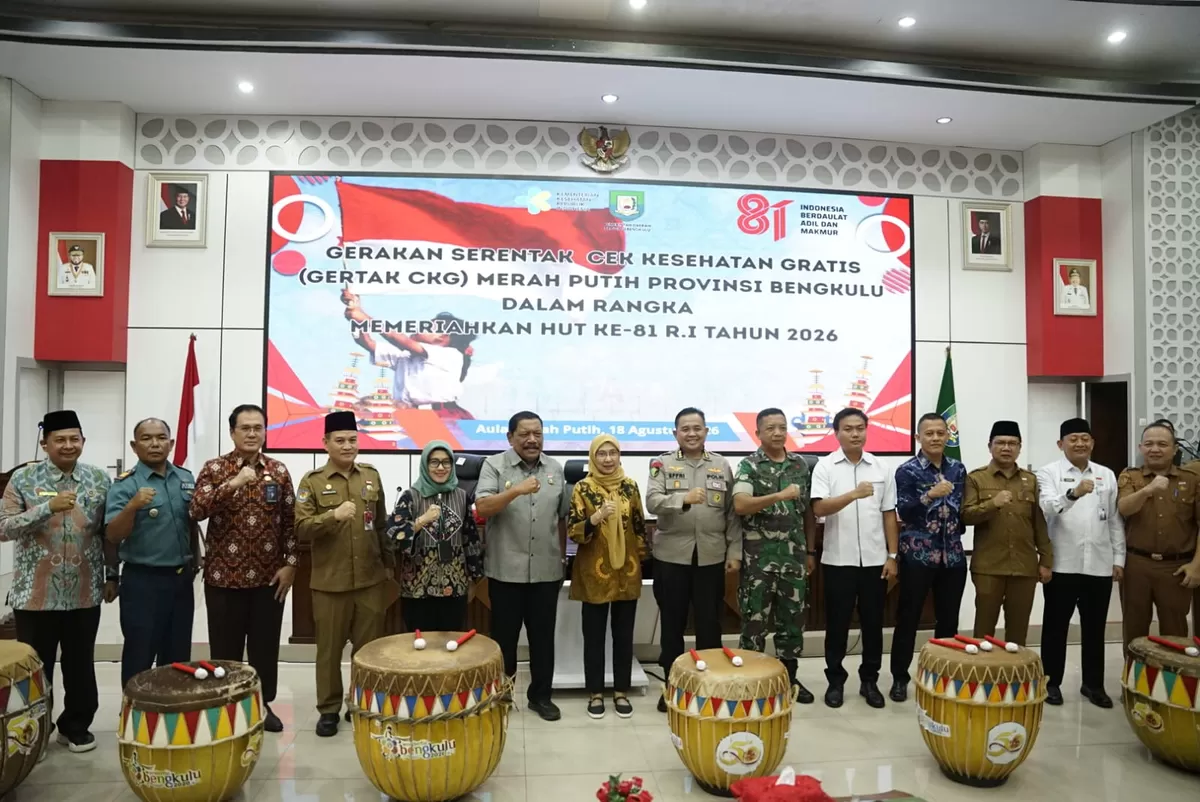 Wagub Mian canangkan gerakan cek kesehatan gratis serta tekan angka kesakitan  di Bengkulu. Foto/Ist)