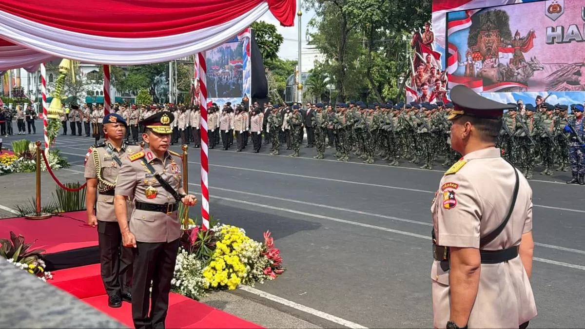 Kapolri Pimpin Upacara Hari Juang Polri di Surabaya, Jawa Tikur.(Foto/Ist)
