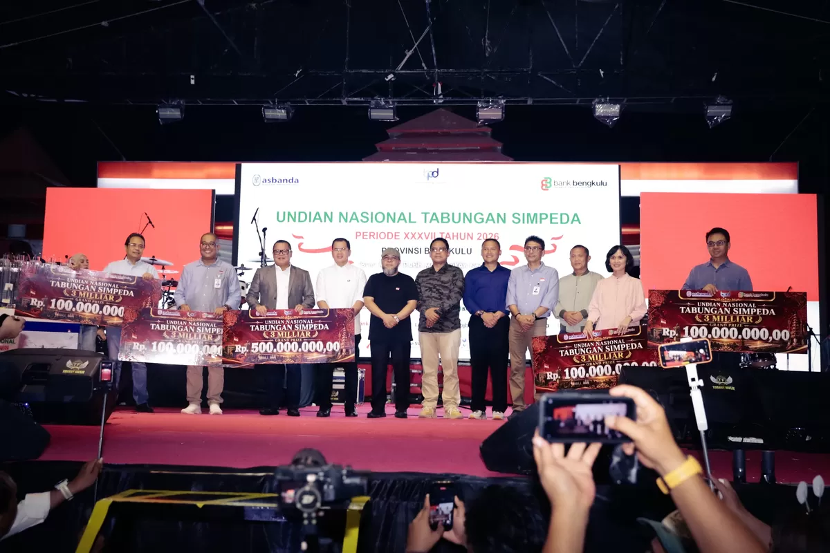 Penarikan undian Simpada  BPD secara nasional tahun 2026 di laksanakan di Bwngkulu, Jumat  pekan ini.(Fpto/Ist(
