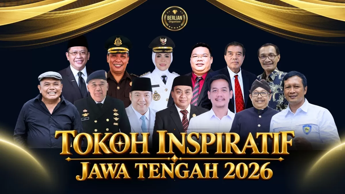 Para tokoh penerima penghargaan Tokoh Inspirtaif Jateng 2026 yang dihelat Berlian Organizer.