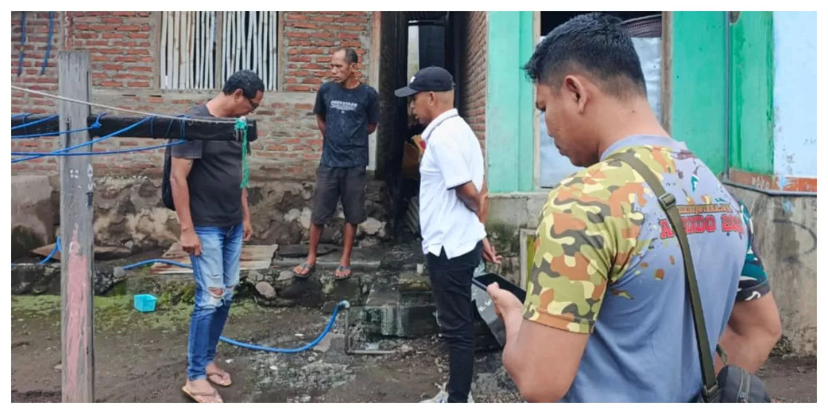 Kondisi area permukiman warga di sekitar dapur SPPG Ekasapta, Flores Timur, yang terdampak aliran limbah cair sehingga operasional dapur dihentikan sementara. (Foto ist.)