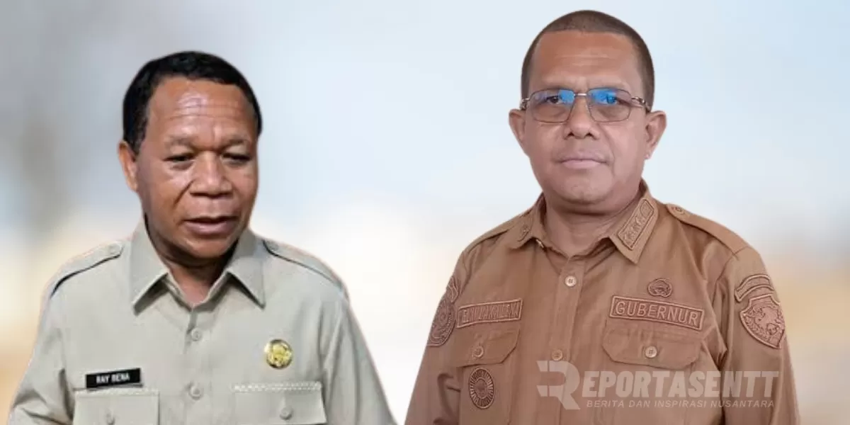 Bupati Ngada (kiri) dan gubernur NTT (kanan). (Foto/ ist)