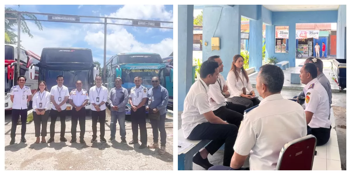 Kondisi Terminal Oebobo Kupang saat pemantauan Ombudsman NTT. (Foto Dok.  Ombudsman  NTT)