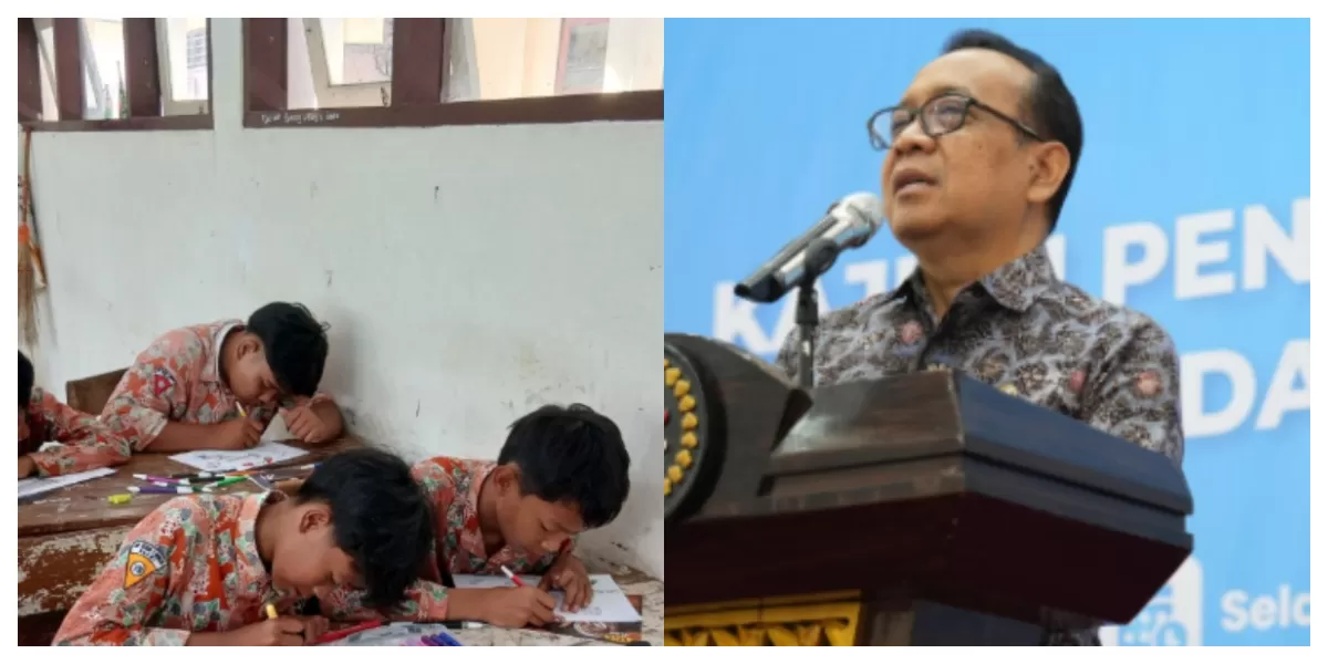 Menyoroti penuturan Menko PMK, Pratikno terkait batalnya rencana sekolah online pada bulan April 2026. (Instagram.com / @jakut.info - @pratikpratikno)