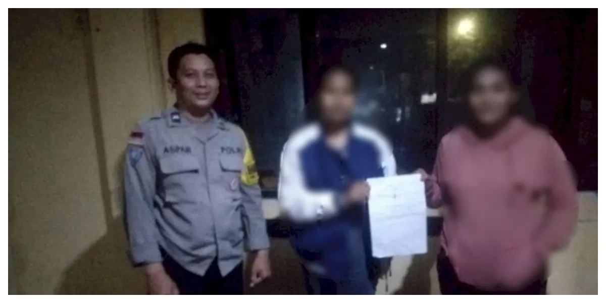 Petugas Bhabinkamtibmas memediasi dua pihak yang terlibat penganiayaan di Pospol Oesapa Timur, Kupang, hingga tercapai kesepakatan damai secara kekeluargaan tanpa proses hukum. (Foto TBN Polresta Kupang Kota)