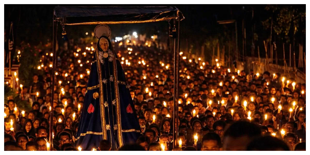 Prosesi Jumat Agung di Kota Larantuka. (Foto/ Tim)
