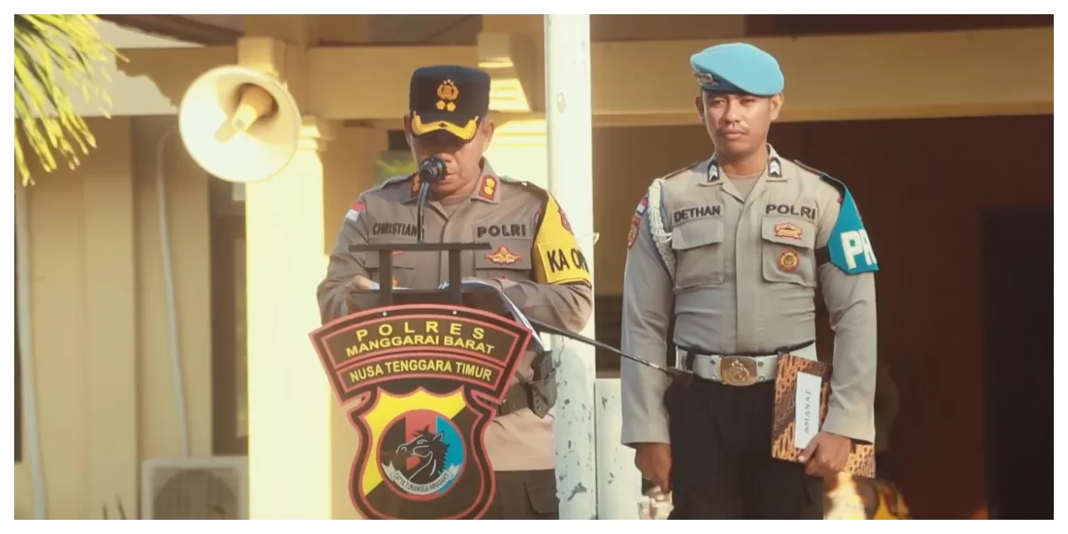 Kapolres Manggarai Barat memimpin Gelar Operasi Patuh Turangga 2025, Polres Mabar siap menertibkan parkir liar di Labuan Bajo. (Foto YT Polres Manggarai Barat)